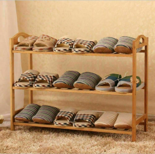 3/4/5 Tiers Layers Bamboo Shoe Rack Storage