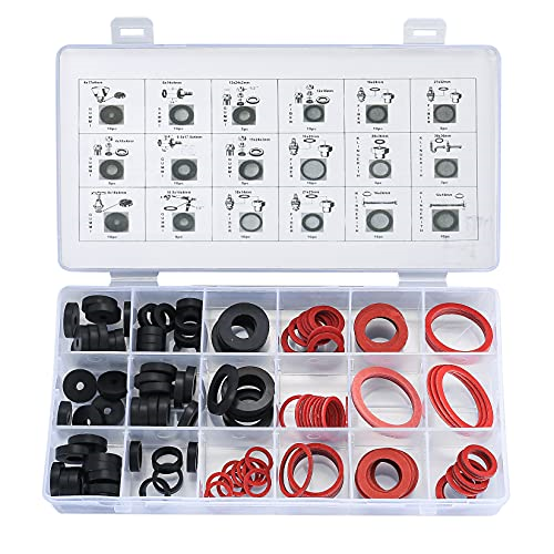 141pcs 18 Different Sizes Rubber Sealing Washer Plumbing O-Ring