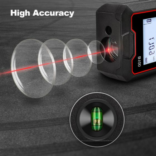 40m Digital Laser Distance Measure Meter Range Finder Area Volume Portable Tape