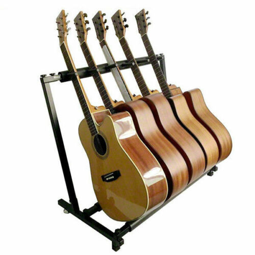 5 Space Metal Padded Foam Guitar Stand Rack