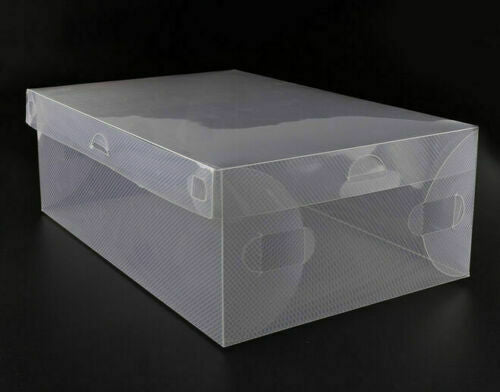 Free shipping-20x Foldable Clear Shoe Storage Box