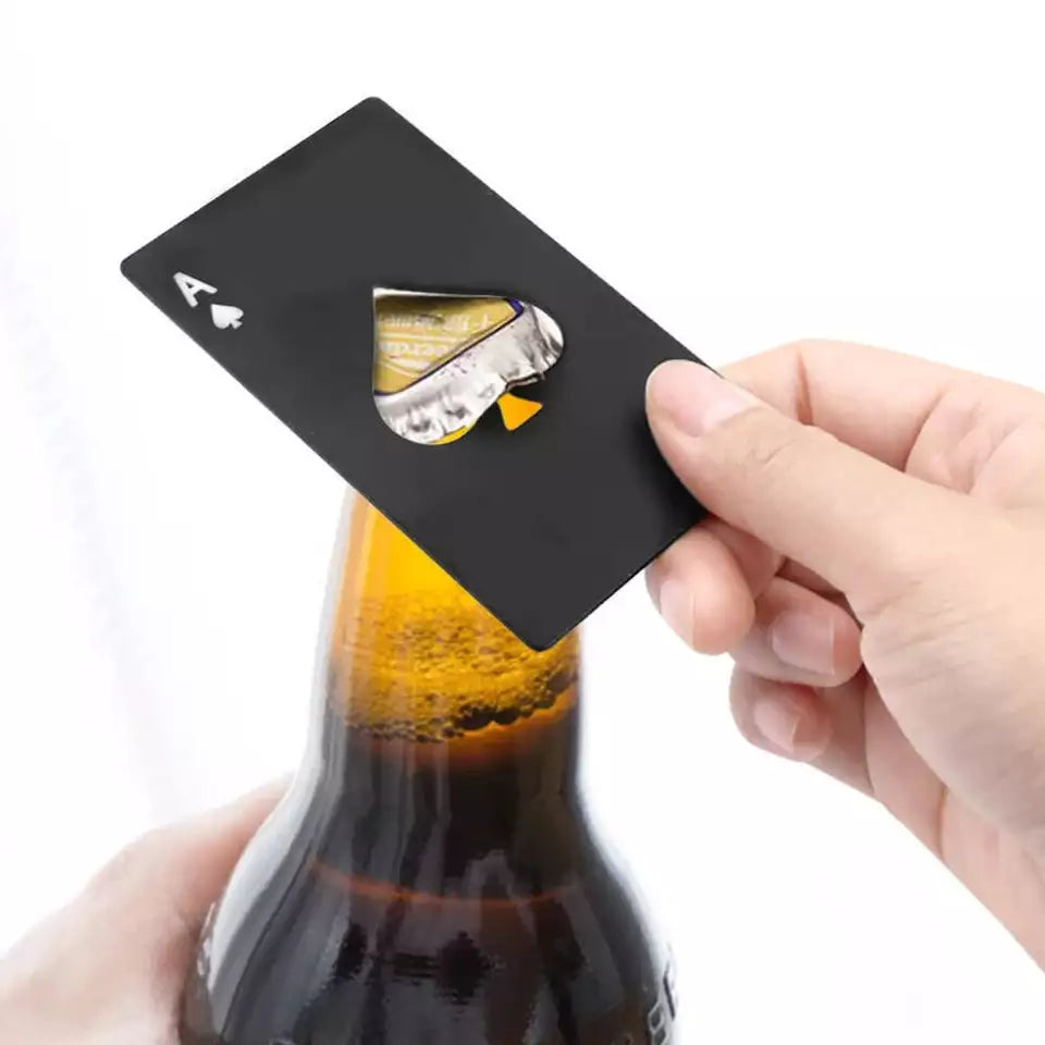 1PC Beer Bottle Picker Opener Poker Creative Pocket Metal Multifunction Credit