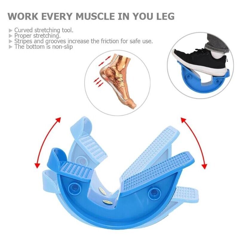 Fitness Ankle Pedal Stretch Board Stretcher Foot Rocker Calf Massage Plantar