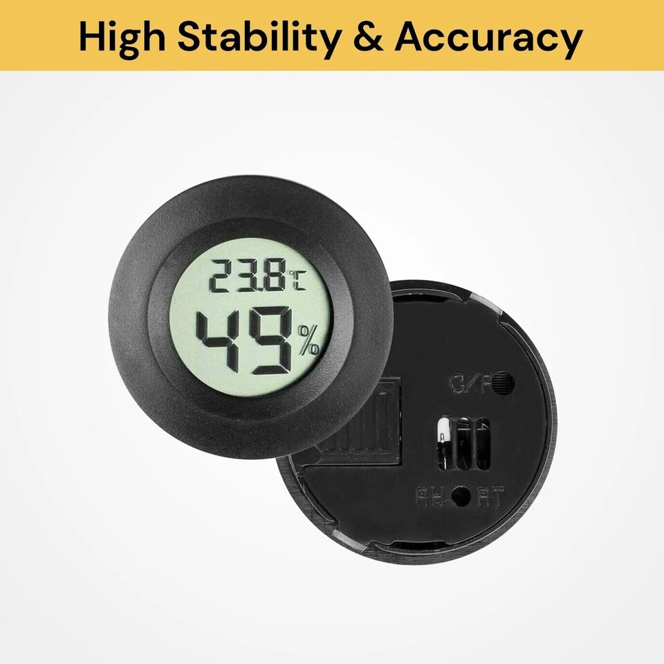 Digital Thermometer Hygrometer Temperature LCD Mini Humidity Humidity Meter