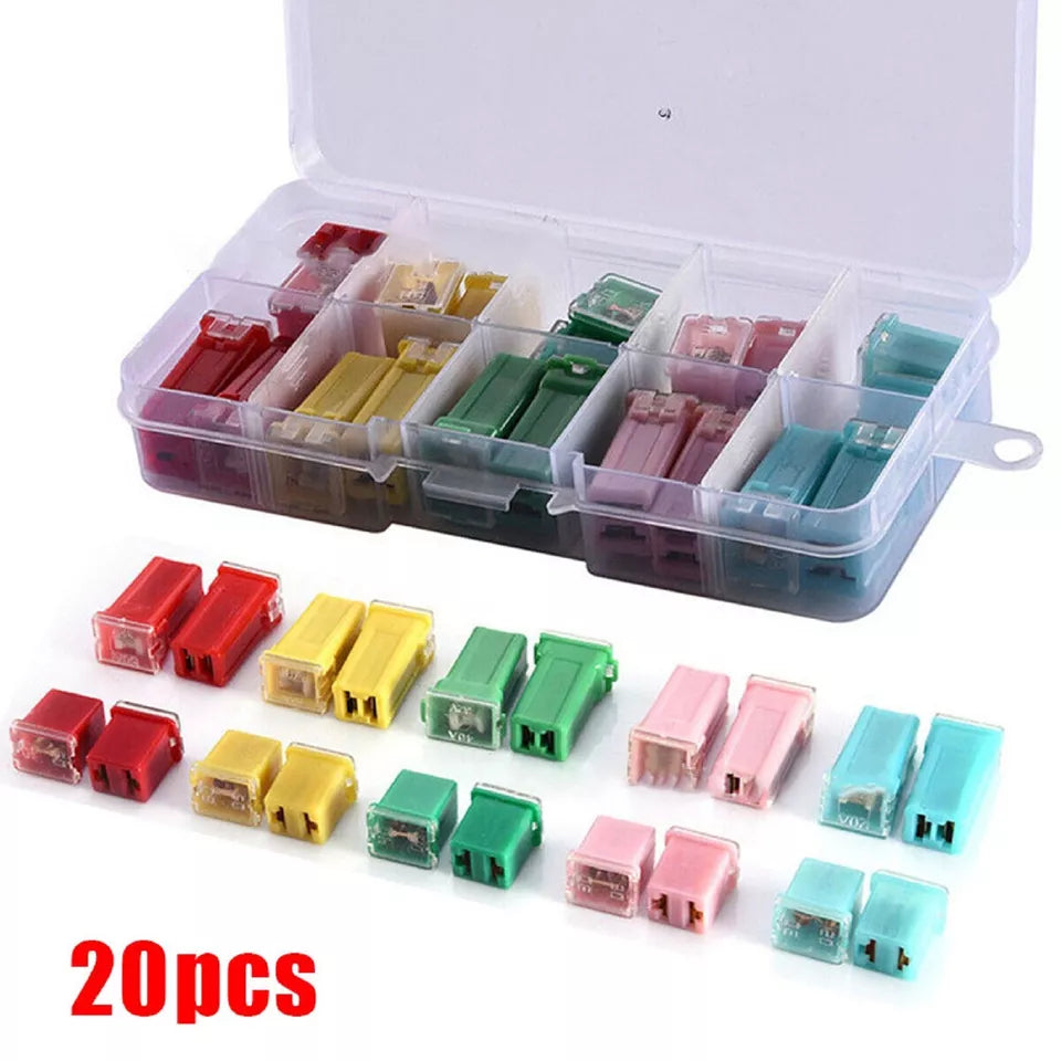 20Pc For 20-60A Fuse Panels Car Fuse Automobile Newer Cars Trucks DC12-32V