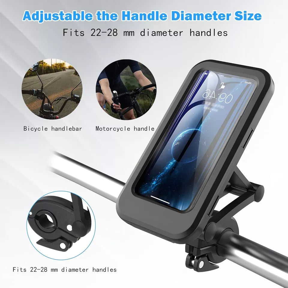 Motorbike Phone Holder Bike Phone Mount Case for Motorcycle Scooter Waterproof