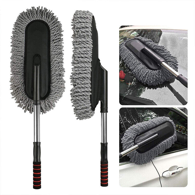 Car Wash Duster Cleaning Microfiber Telescoping Brush Dusting Dust Wax Mop