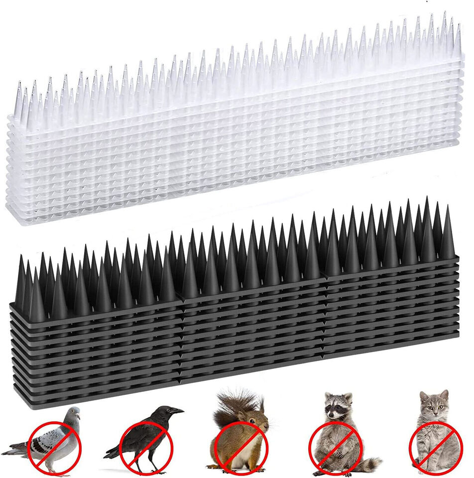 10X Bird Spikes Human Cat Possum Pest Mouse Control Spiked Fence Wall Deterrent