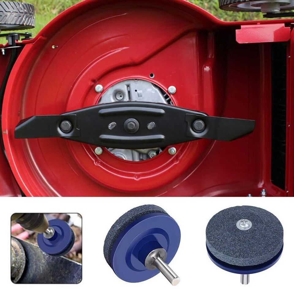 2X Universal Grinding Sharpener Cut Garden Grinder Drill Rotary Lawn Mower Blade