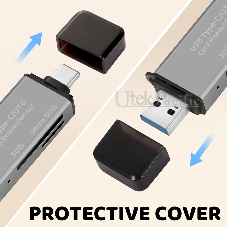 3 in 1 USB-C OTG Adapter TF SD Card Reader