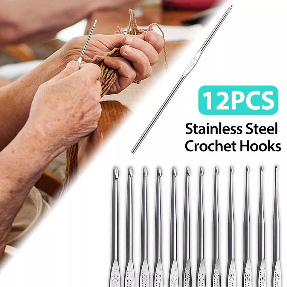 Knitting Needles Crochet Hooks Set Beginner Yarn Sewing Tools Needles Kit