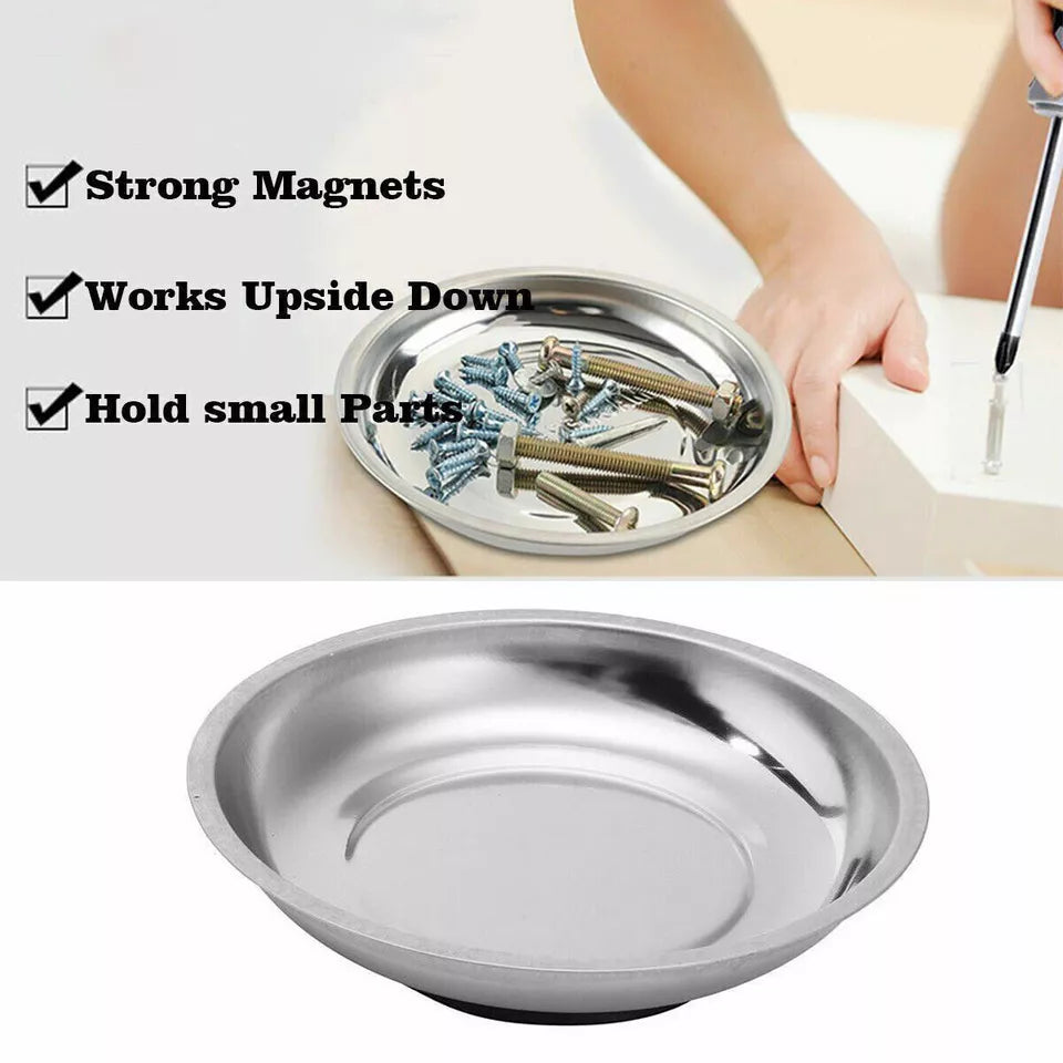 Magnetic Tray 3/4/6'' Stainless Steel Bowl Bolts Nuts Screws Collector Holder