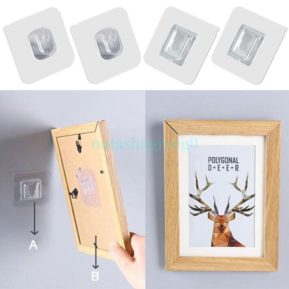 5 Pairs Double-sides adhesive wall hooks for home life hanging accessory