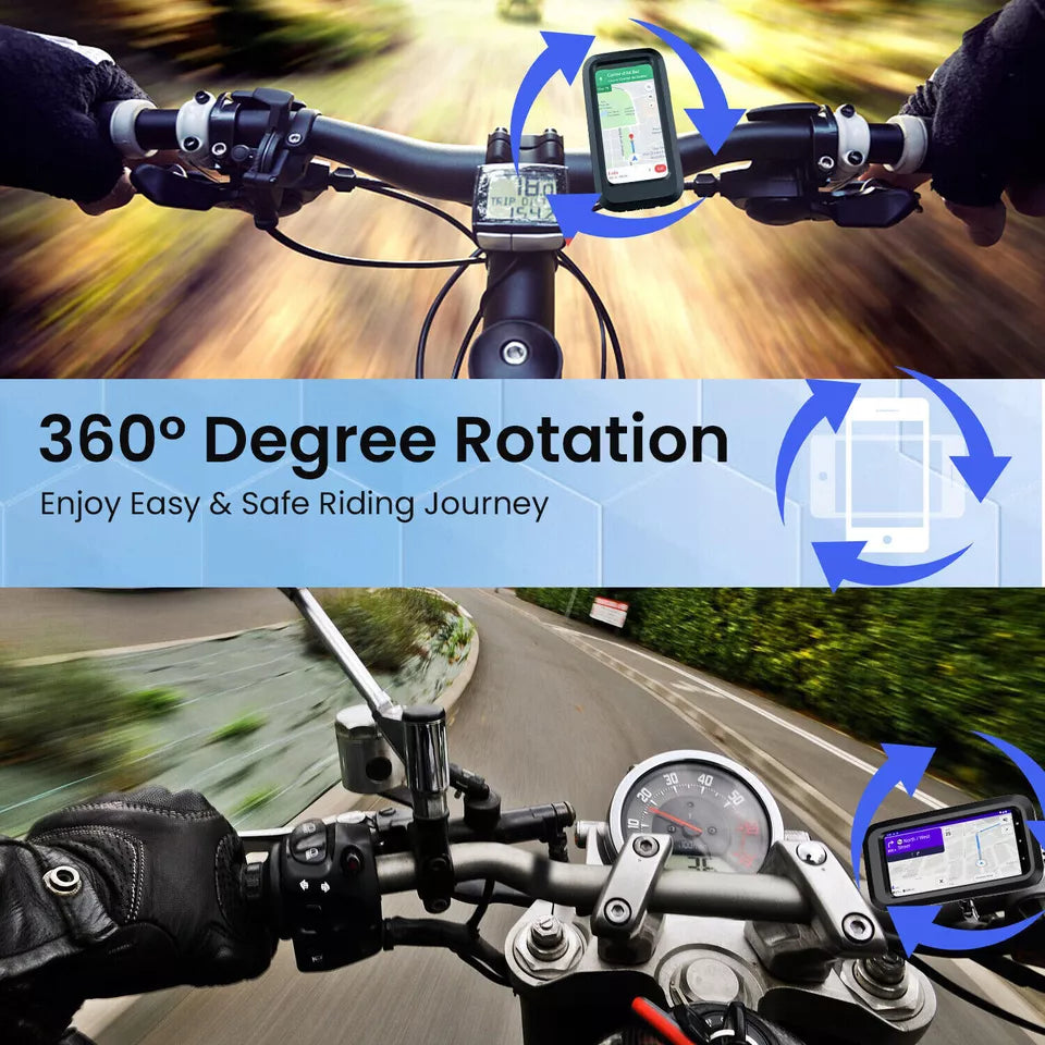 Motorbike Phone Holder Bike Phone Mount Case for Motorcycle Scooter Waterproof