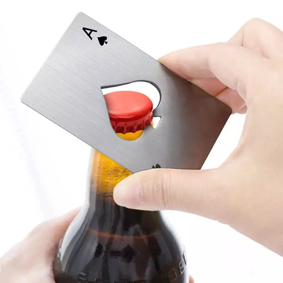 1PC Beer Bottle Picker Opener Poker Creative Pocket Metal Multifunction Credit