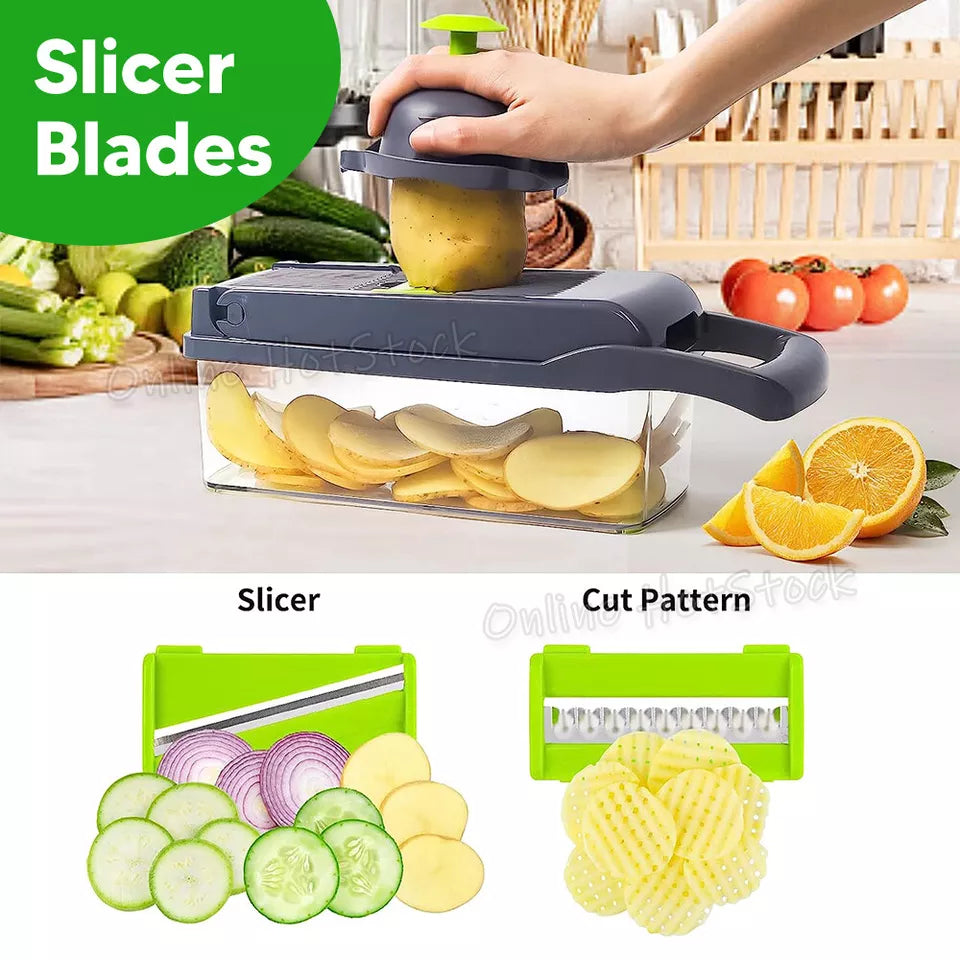 15 in 1 Vegetable Chopper Food Choppers Onion Chopper Veggie Slicer Cutter Dicer Kitchen